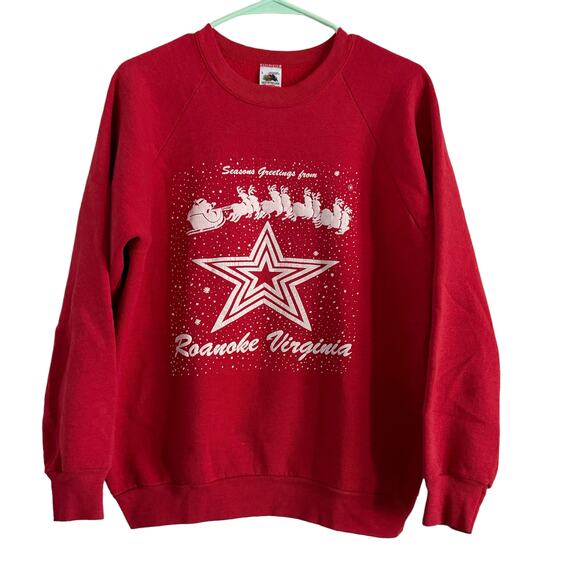 Vintage Crewneck Christmas Sweatshirt Size Large - Picture 2 of 9